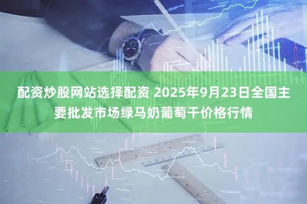配资炒股网站选择配资 2025年9月23日全国主要批发市场绿马奶葡萄干价格行情